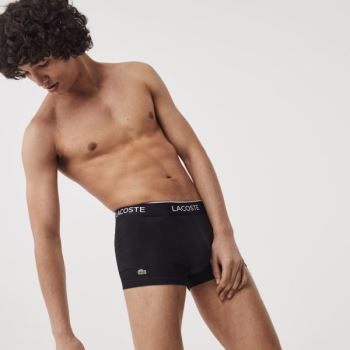 Lacoste Pack Of 3 Casual Black Boxer Briefs - Slipy Pánské Černé | CZ-bgMged